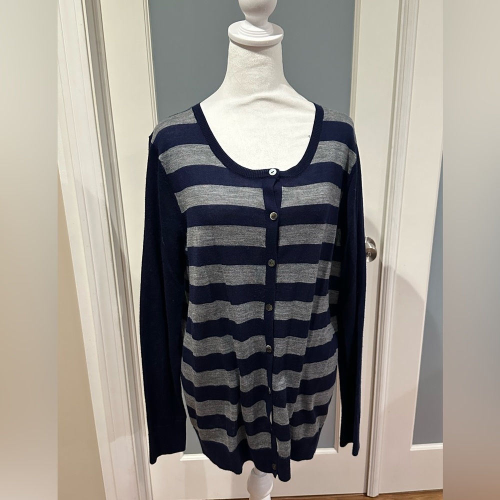 GAP Striped Cardigan XL Tall